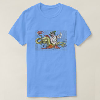 T-shirt Serpent de la carte du monde et Lyre
