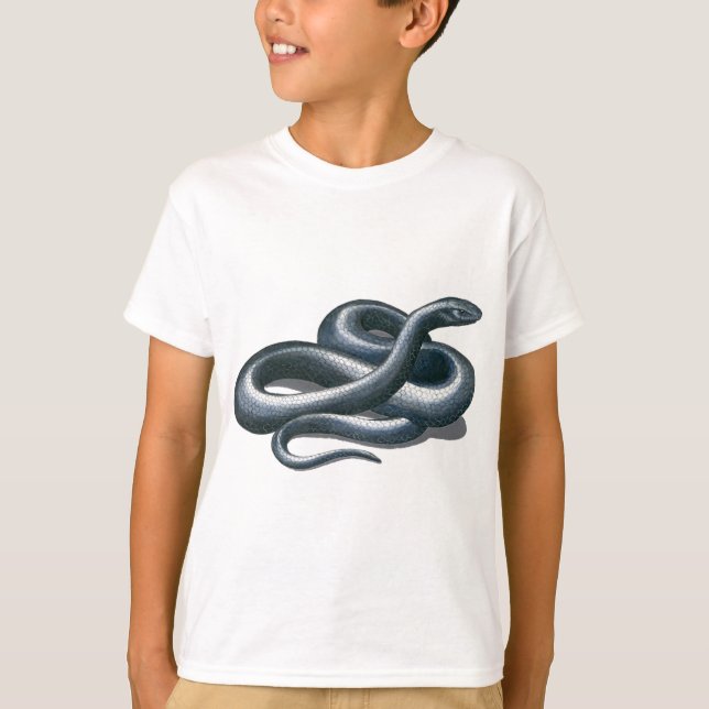 T-shirt Serpent de l'Est de l'Indigo (Devant)