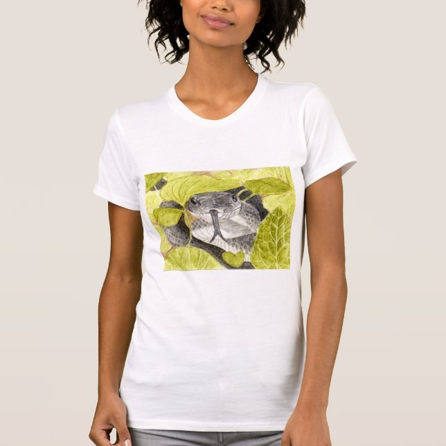 T-shirt Serpent de rat noir (Devant)