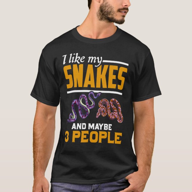 T-shirt Serpent de reptile gardien des serpents d'animaux (Devant)