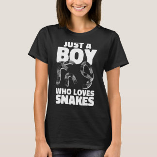 T-shirt Serpent De Serpent Juste Un Garçon Qui Aime Les Se