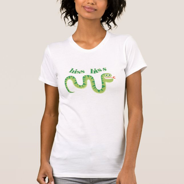 T-shirt Serpent de sifflement de sifflement (Devant)