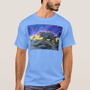 T-shirt Serpent de tigre contre diable de Tasmanie