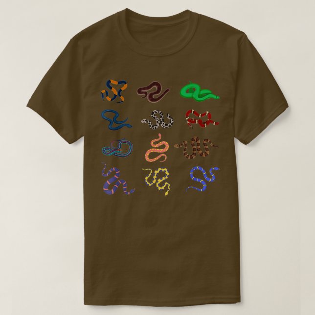 T-shirt Serpent des reptiles (Design devant)
