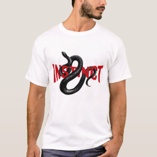 T-shirt serpent d'instinct rouge