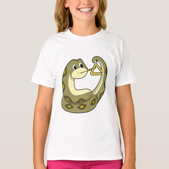 T-shirt Serpent en musique avec Triangle.PNG (Devant)