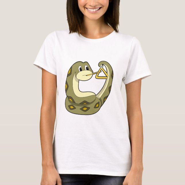 T-shirt Serpent en musique avec Triangle.PNG (Devant)
