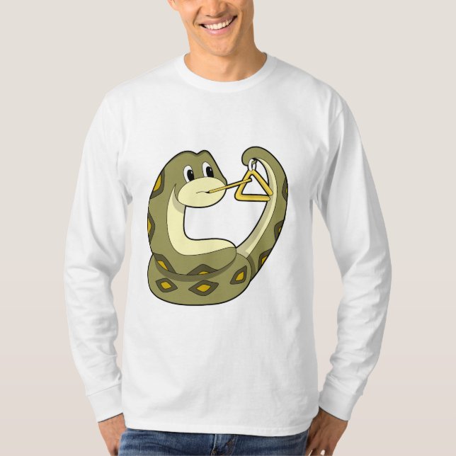 T-shirt Serpent en musique avec Triangle.PNG (Devant)