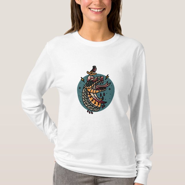 T-shirt Serpent et Dagger (Devant)