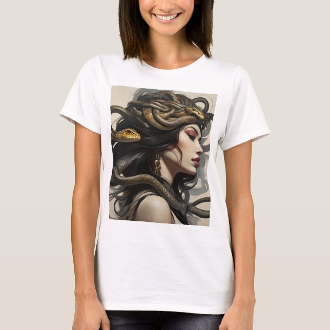 T-shirt Serpent femme art (Devant)
