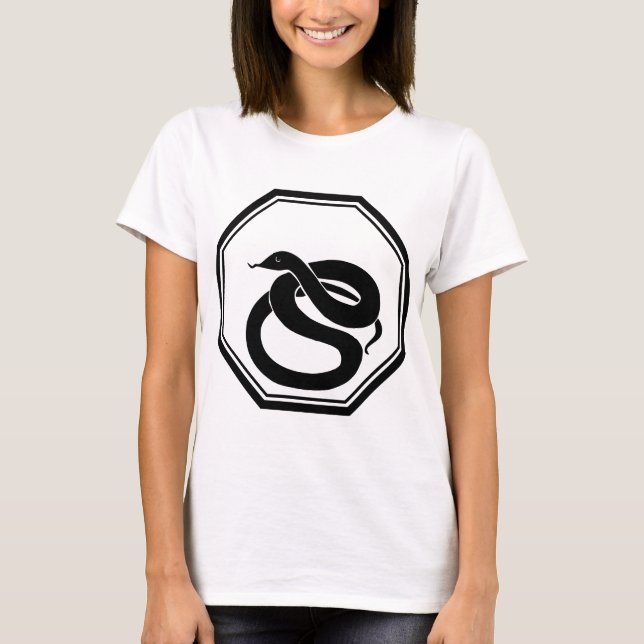 T-shirt Serpent noir (Devant)