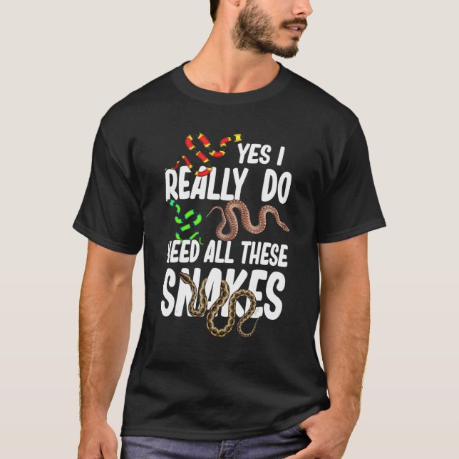 T-shirt Serpent Pour Hommes Femmes Herpétologie Reptile (Devant)