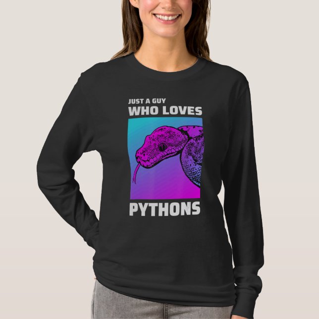 T-shirt Serpent Python à bille mâle (Devant)