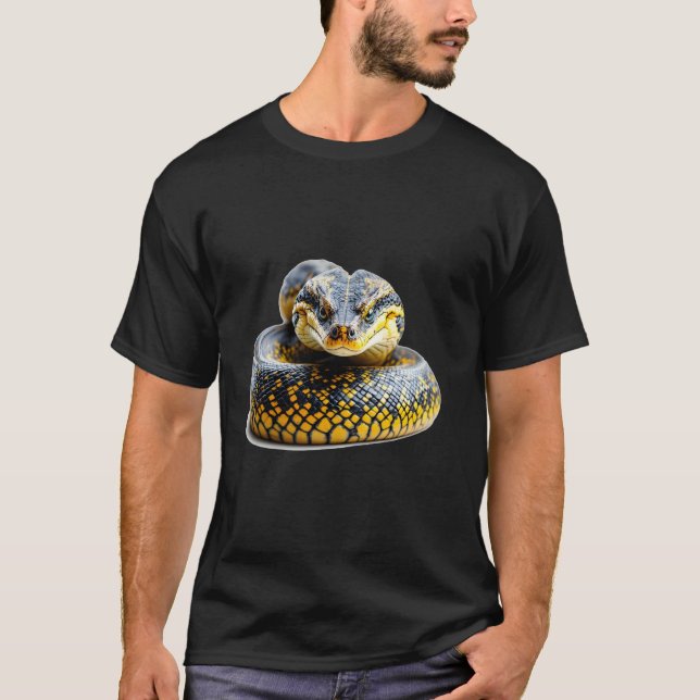T-shirt Serpent python reptile puissant hypnotique dominan (Devant)