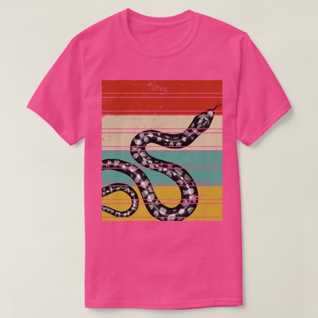 T-shirt Serpent rétro (Design devant)