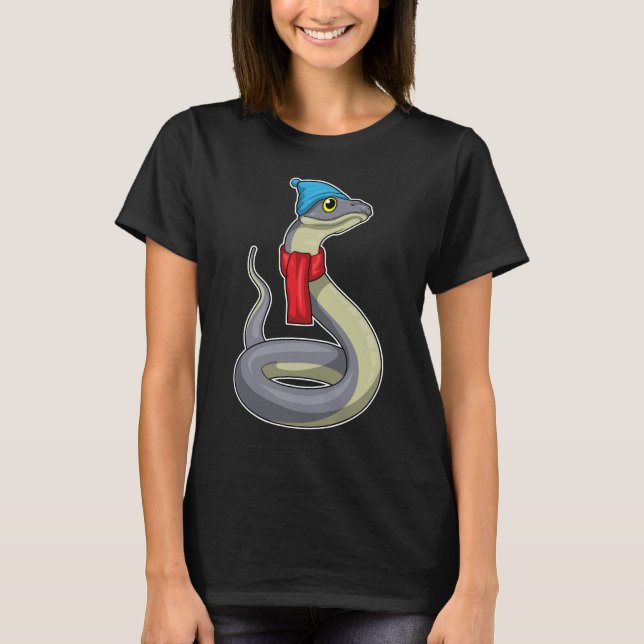 T-shirt Serpent Scarf Beanie (Devant)