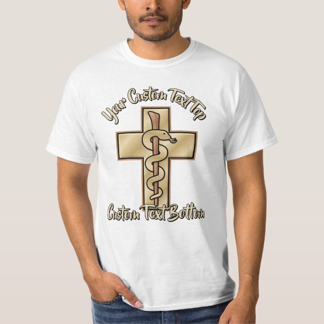 T-shirt Serpent sur Croix (Devant)