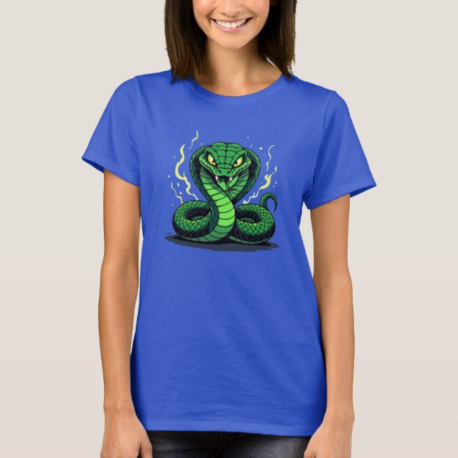 T-shirt Serpent Venimeux – Danger et Précision (Devant)