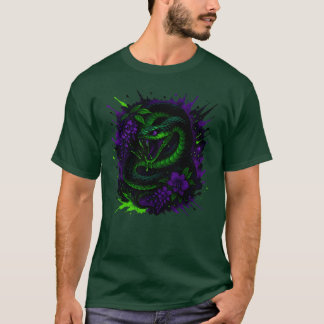 T-shirt Serpent venimeux Neon Art gothique