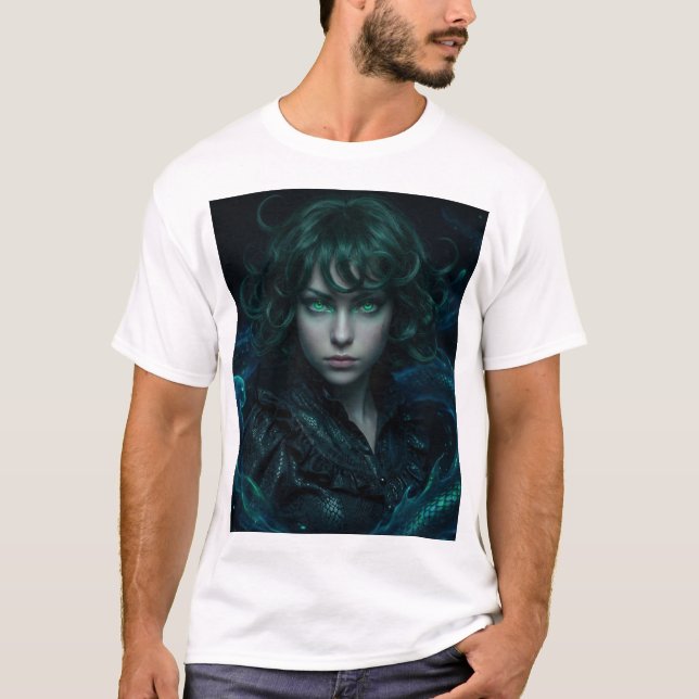 T-shirt Serpent Warden – Eyes of the Arcane (Devant)