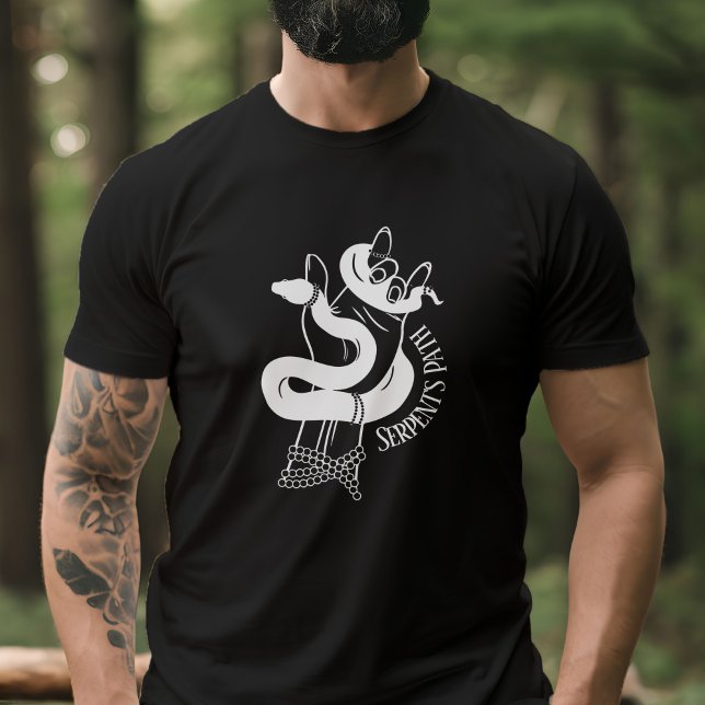 T-shirt Serpents à main serpent et diable cornes chemin Lu (Snake & Devil Horns Hand Serpents Path Luciferian T-Shirt)