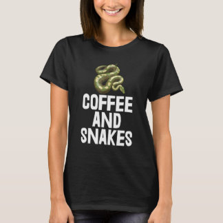 T-shirt Serpents de café Python coulisse serpent Tee - shi