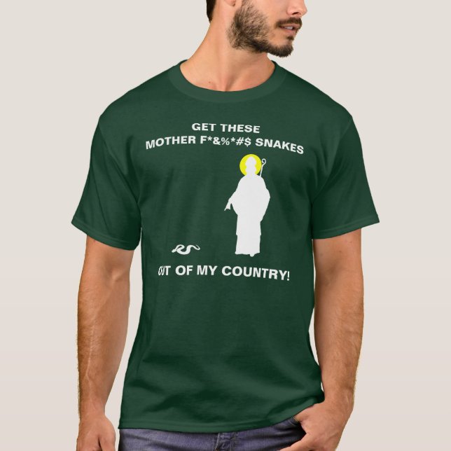 T-shirt Serpents de St Patrick Chasin d'Irlande (Devant)