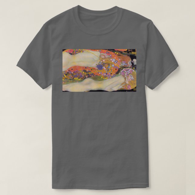 T-shirt Serpents d'eau Gustav Klimt II Wasserschlangen II (Design devant)