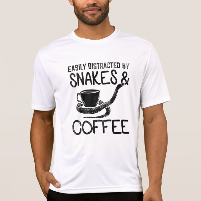 T-shirt Serpents et café (Devant)