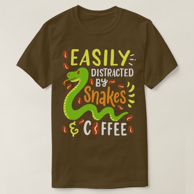 T-shirt Serpents et café 3 (Design devant)