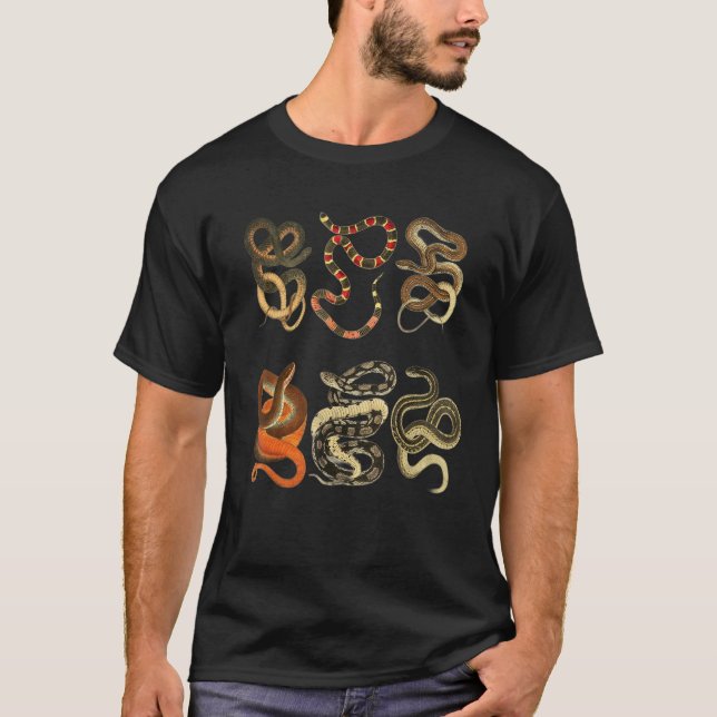 T-shirt Serpents Herpétologie éducative (Devant)