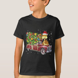 T-shirt Serpents Marches Camion Rouge Arbre de Noël Joyaux