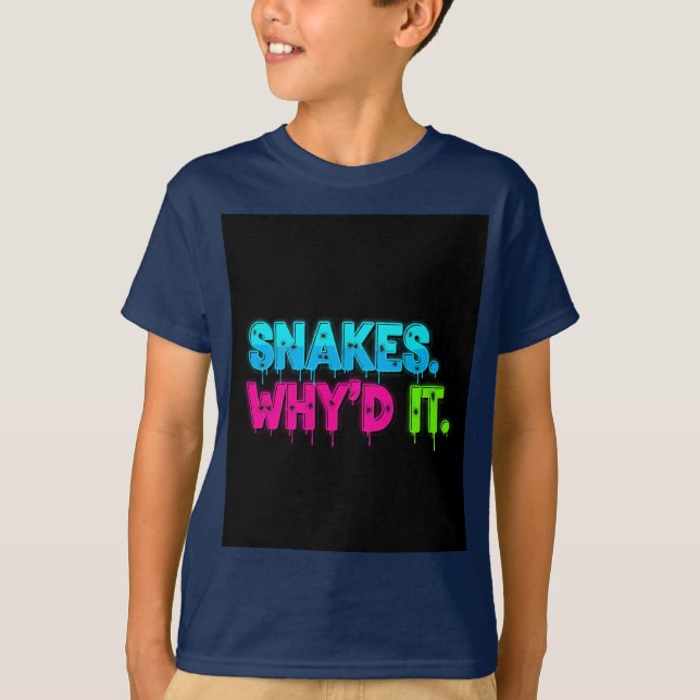 T-shirt Serpents. Pourquoi. (Devant)