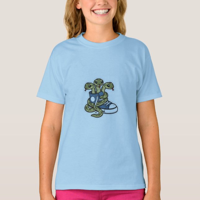 T-shirt Serpents sur chaussures (Devant)