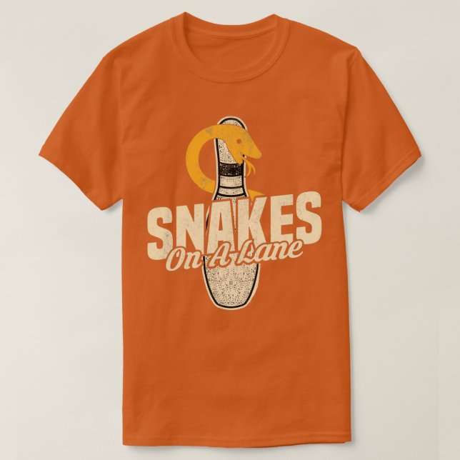 T-shirt Serpents sur Lane Bowling Limited Edition T (Design devant)