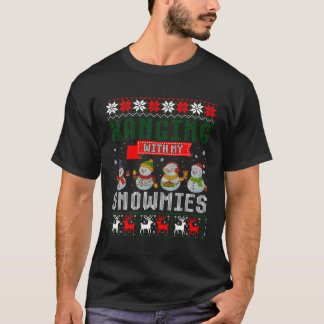 T-shirt Serrer Avec Mes Neiges Doux Laide Pour Christma