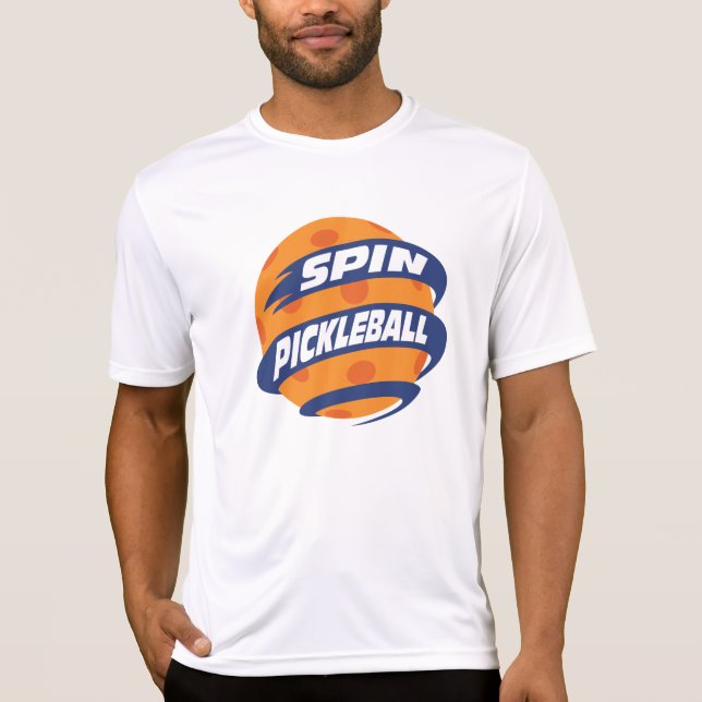 T-shirt Serrure de performance Spin Pickleball (Devant)
