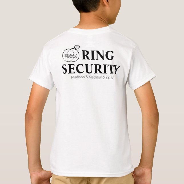 T-shirt Serrure de sécurité du porteur de l'anneau (Dos)