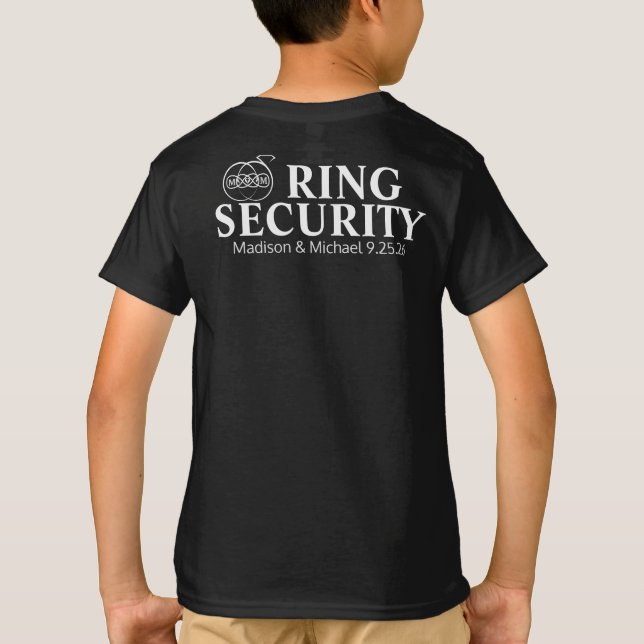 T-shirt Serrure de sécurité du porteur de l'anneau (Dos)