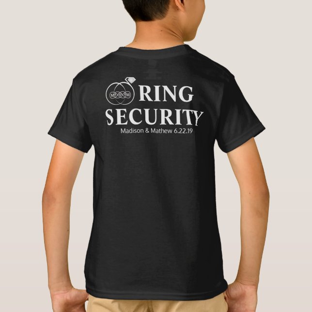 T-shirt Serrure de sécurité du porteur de l'anneau (Dos)