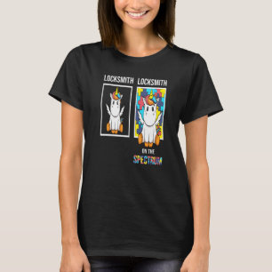 T-shirt Serruriers Personnes Avec Autisme Puzzle Licorne N