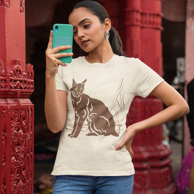 T-shirt Serval Elegant Wild View Hommes Femmes (Créateur téléchargé)