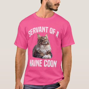 T-shirt SERVANT DE Maine Coon D'UN MAINE COON Propriétaire