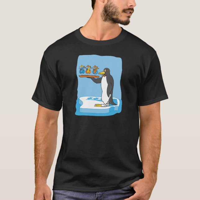 T-shirt Serveur de pingouin (Devant)