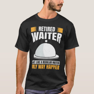 T-shirt Serveur De Waitress Pour Hommes Travaille En Gastr
