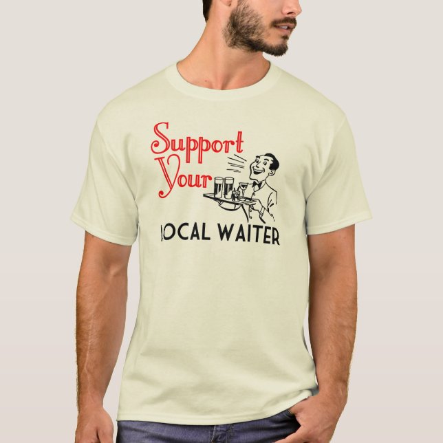 T-shirt Serveurs de gens du pays de soutien (Devant)