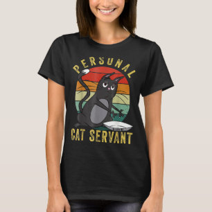 T-shirt Serveuse Personnelle Pour Chat Maman Chatons