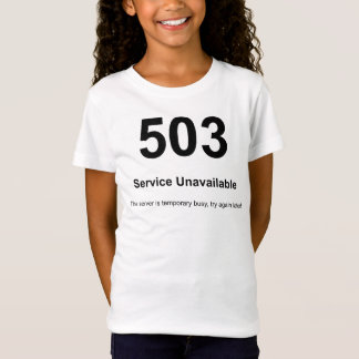 T-Shirt Service 503 non disponible