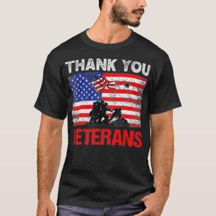 T-shirt Service aux anciens combattants Merci Patriote Vét