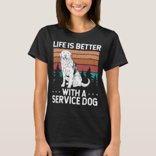 T-shirt Service Chien Patch Émotionnel Support Animal pou